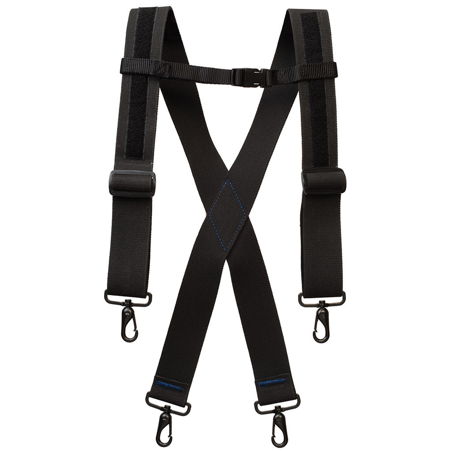 2 Elastic Suspenders, Black – Weaver Tool Gear